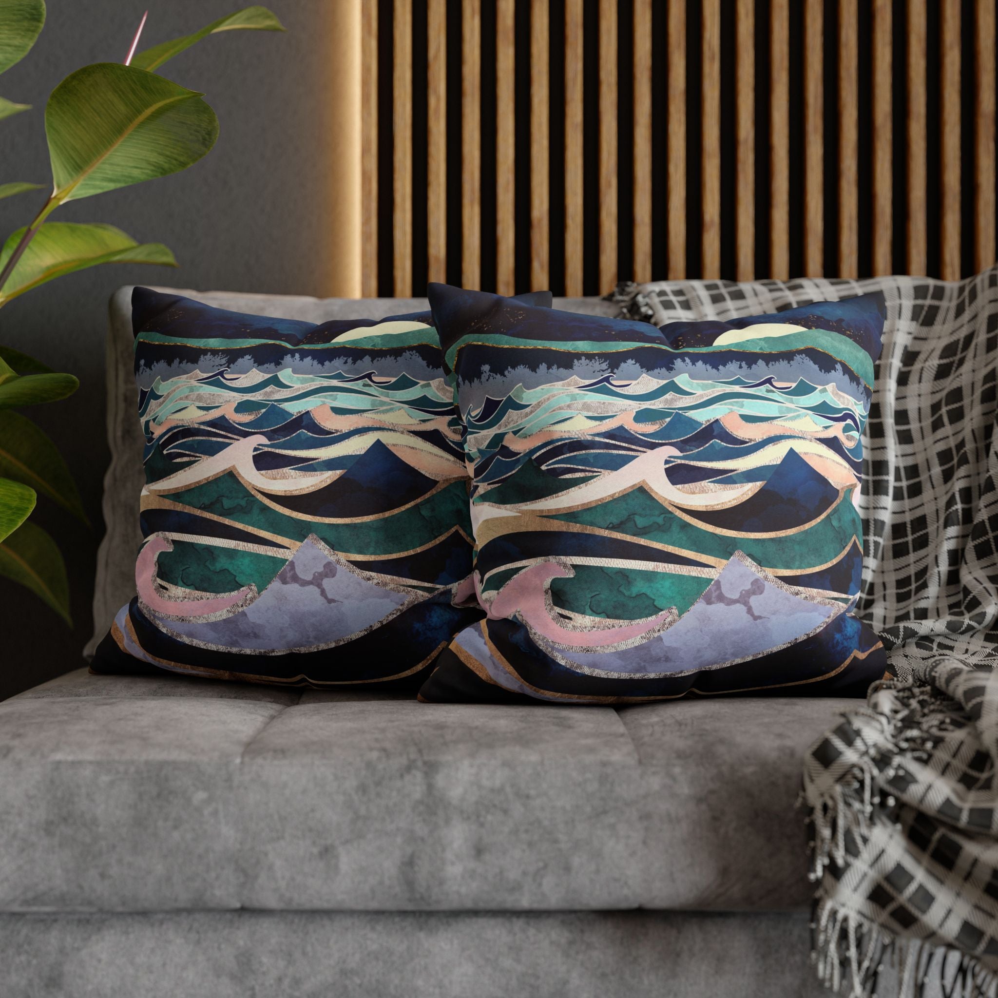 Moonlit Ocean - Decorative Pillow Cover