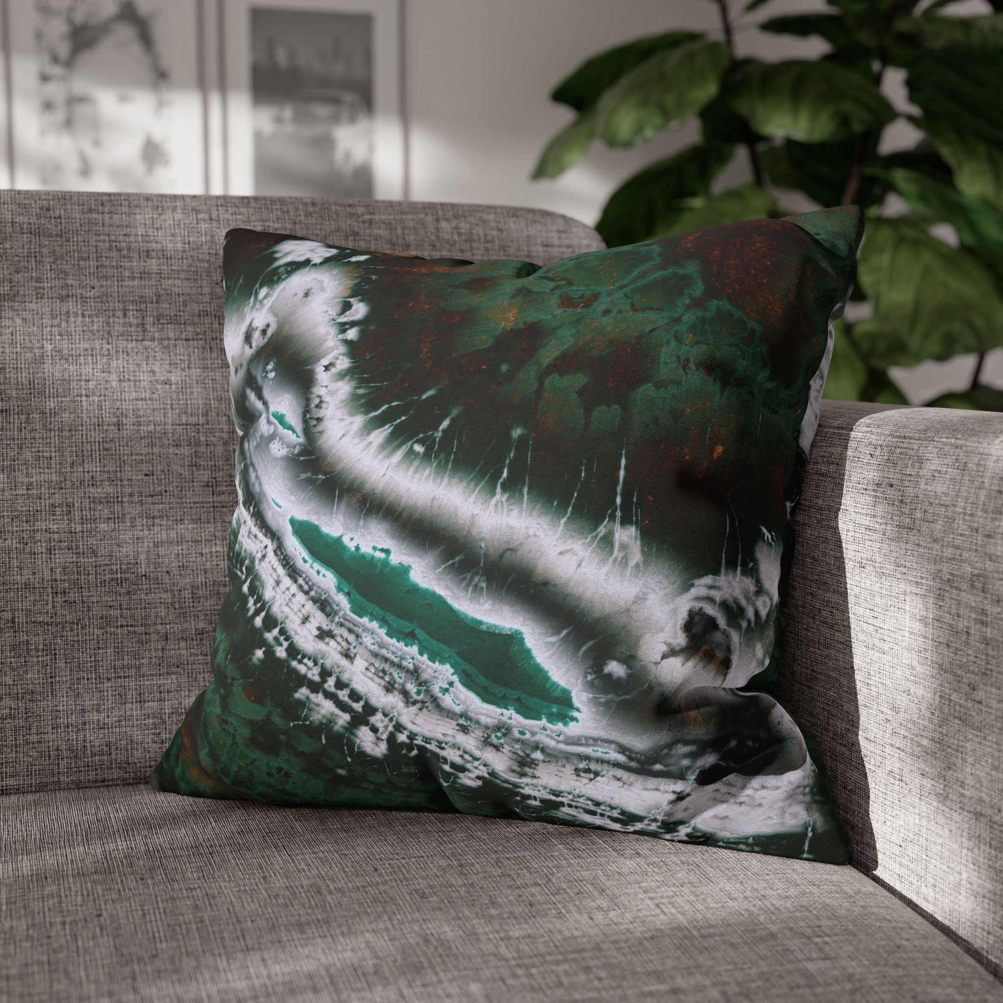 Emarald Agate - Decorative Pillow Cover