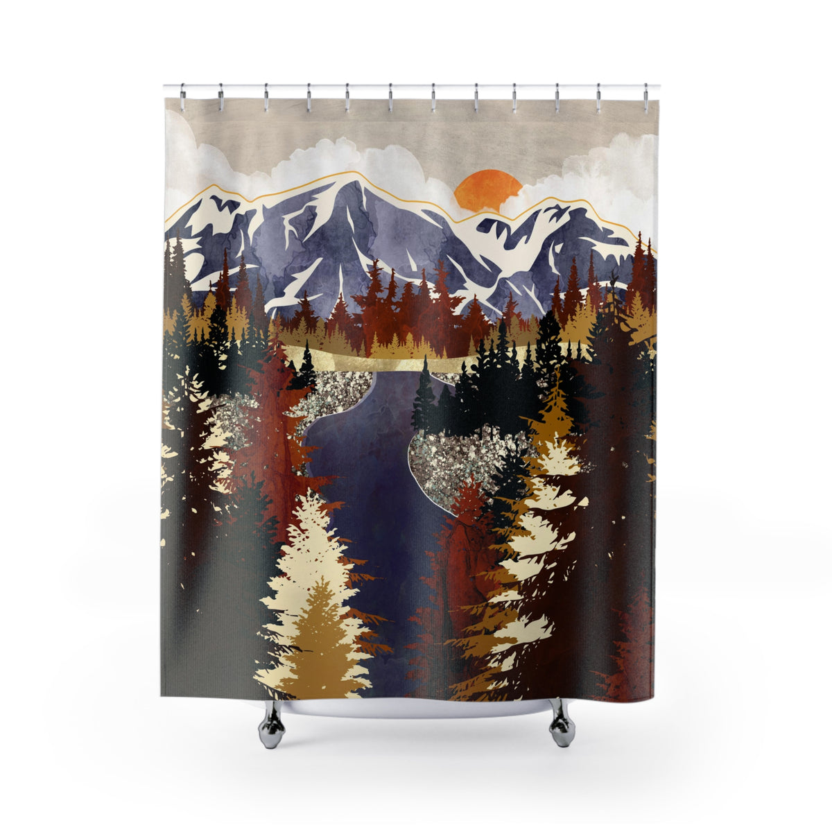 Autumn River - Shower Curtain