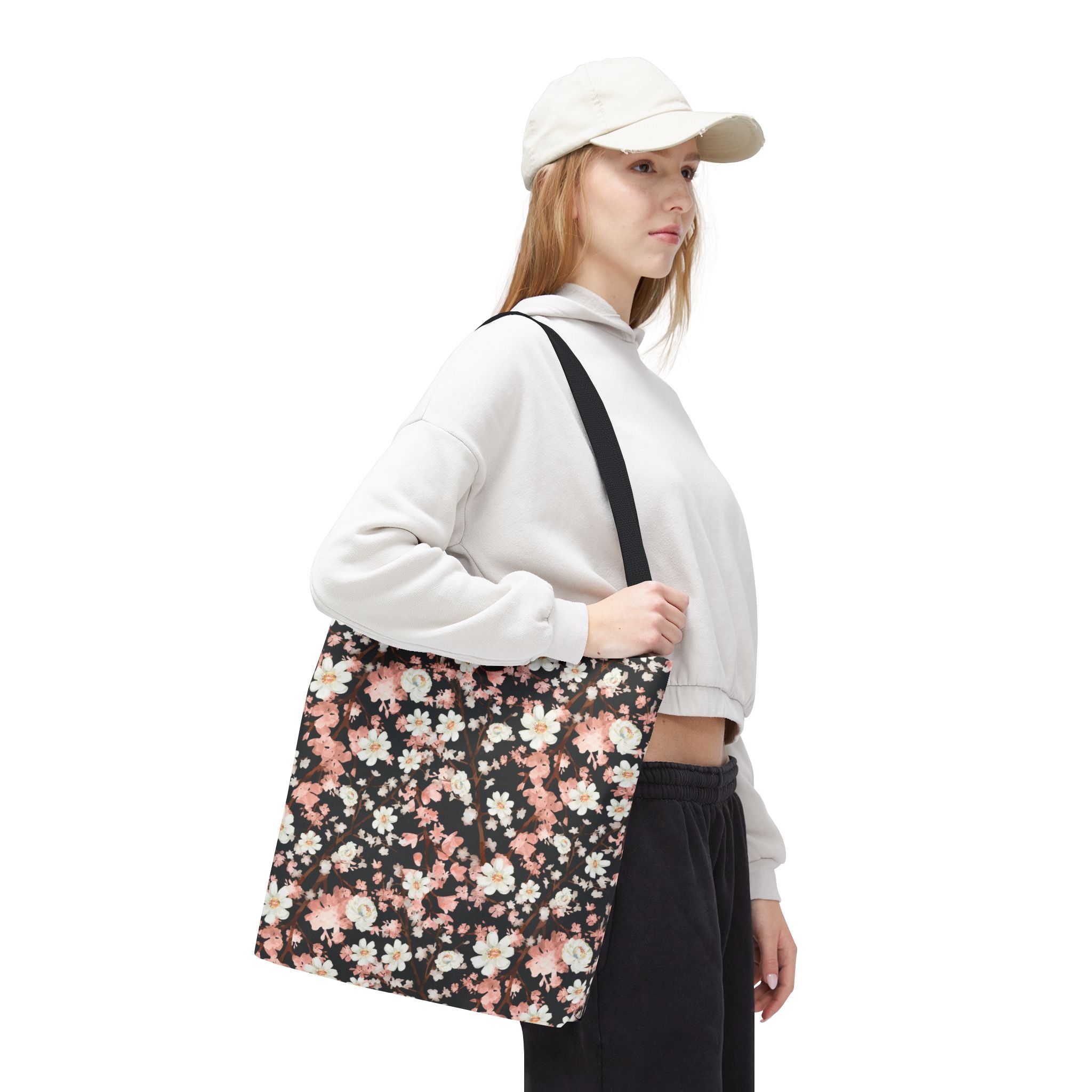 Botanical Blossoms with Charcoal - Tote Bag