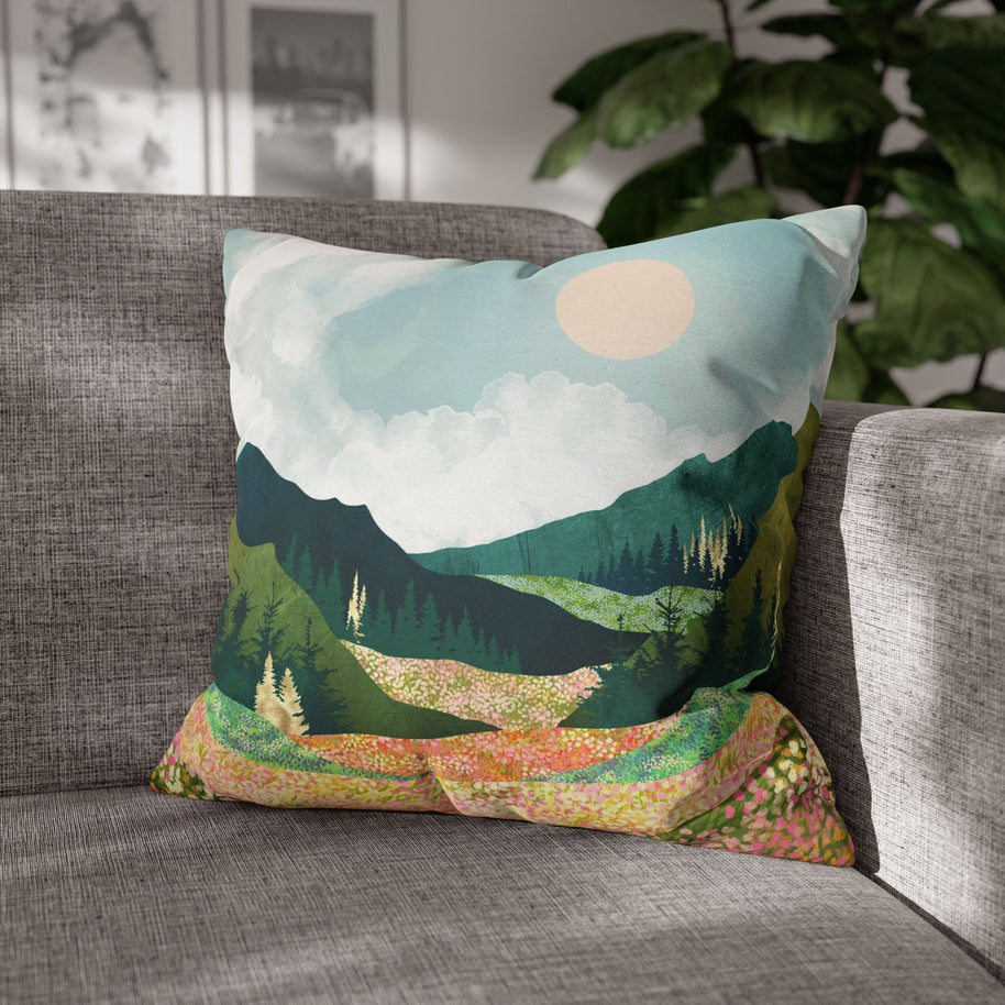Spring Flower Vista - Decorative Pillow Cover