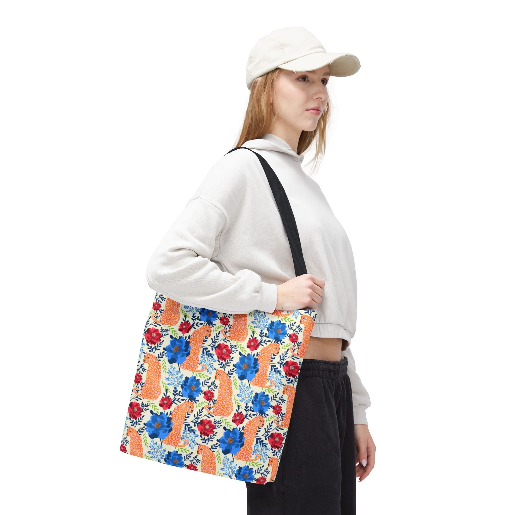 Botanical Leopard with Cream - Tote Bag
