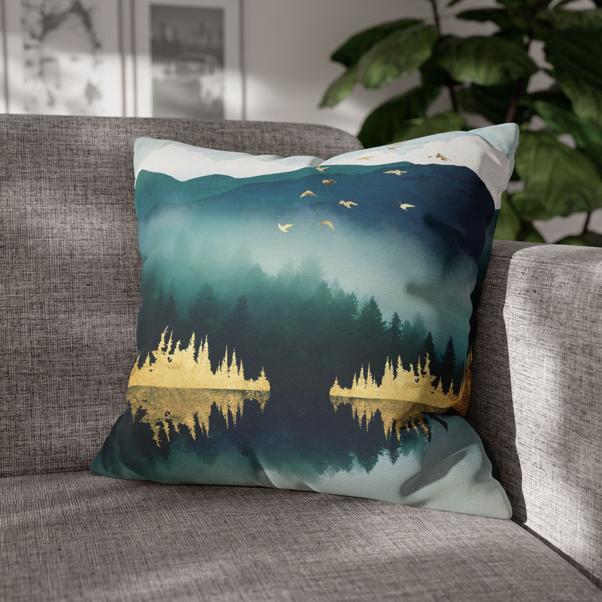 Mist Reflection - Decorative Pillow Cover