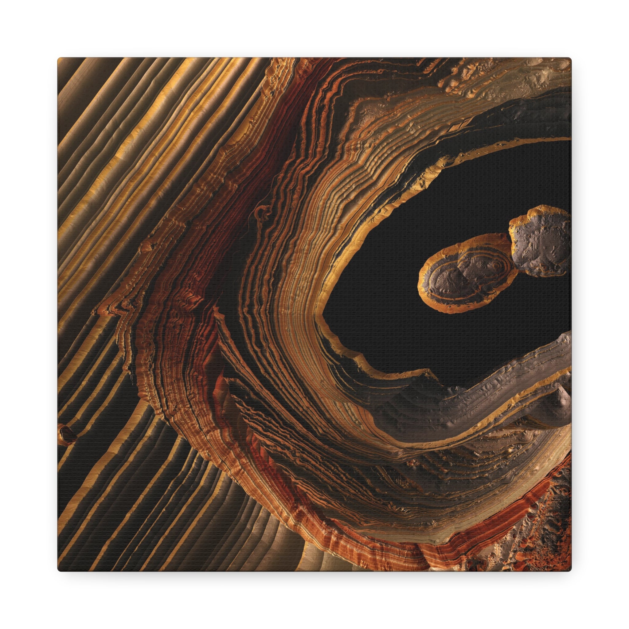 Tigers Eye Canyon Matte Canvas, Stretched, No Frame