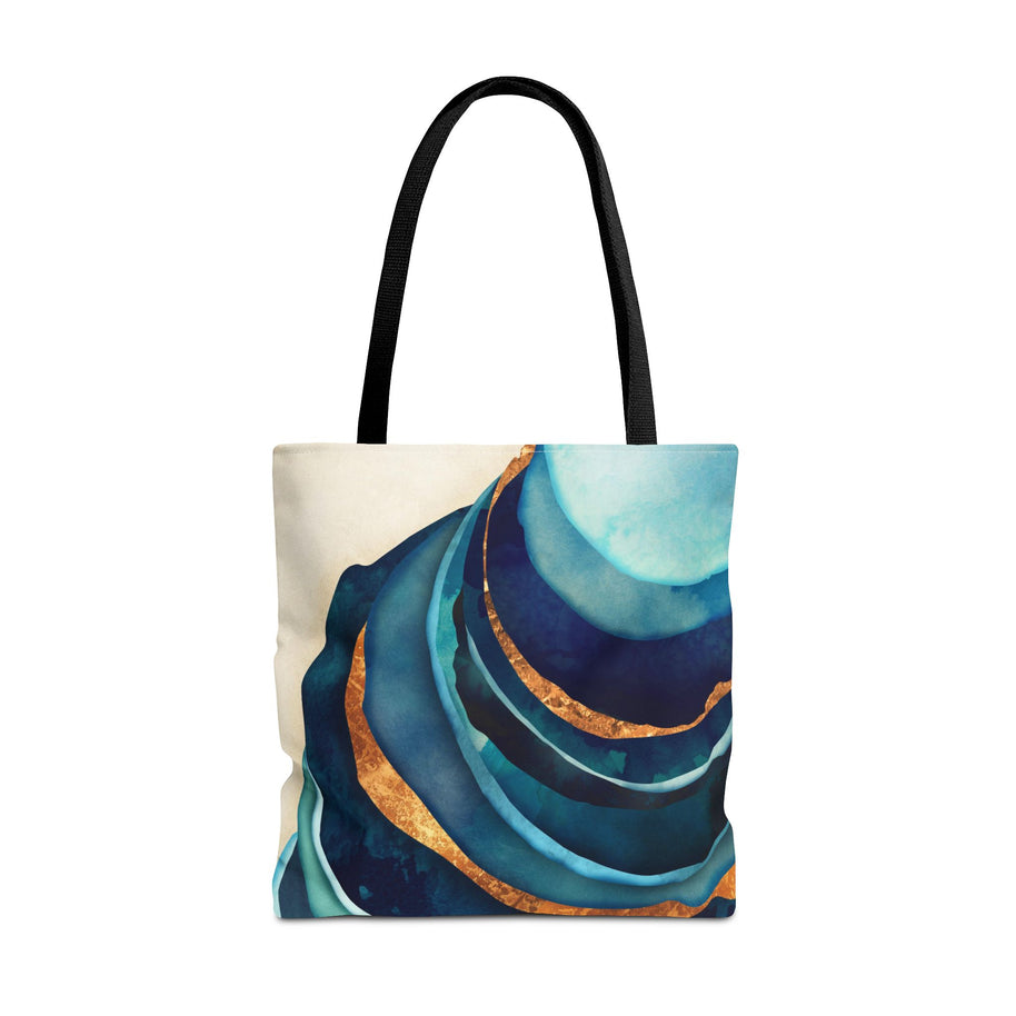 Abstract Blue with Gold - Tote Bag
