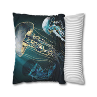 Metallic Jellyfish V - Decorative Pillow Cover
