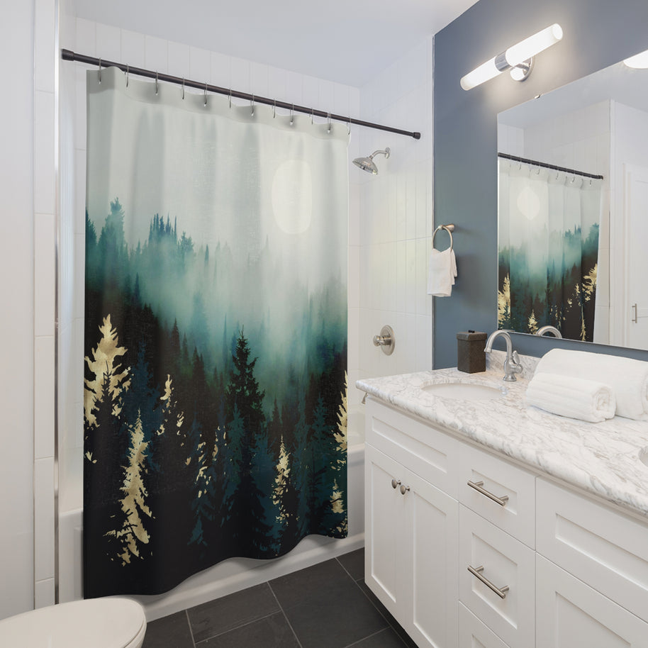 Forest Glow - Shower Curtain