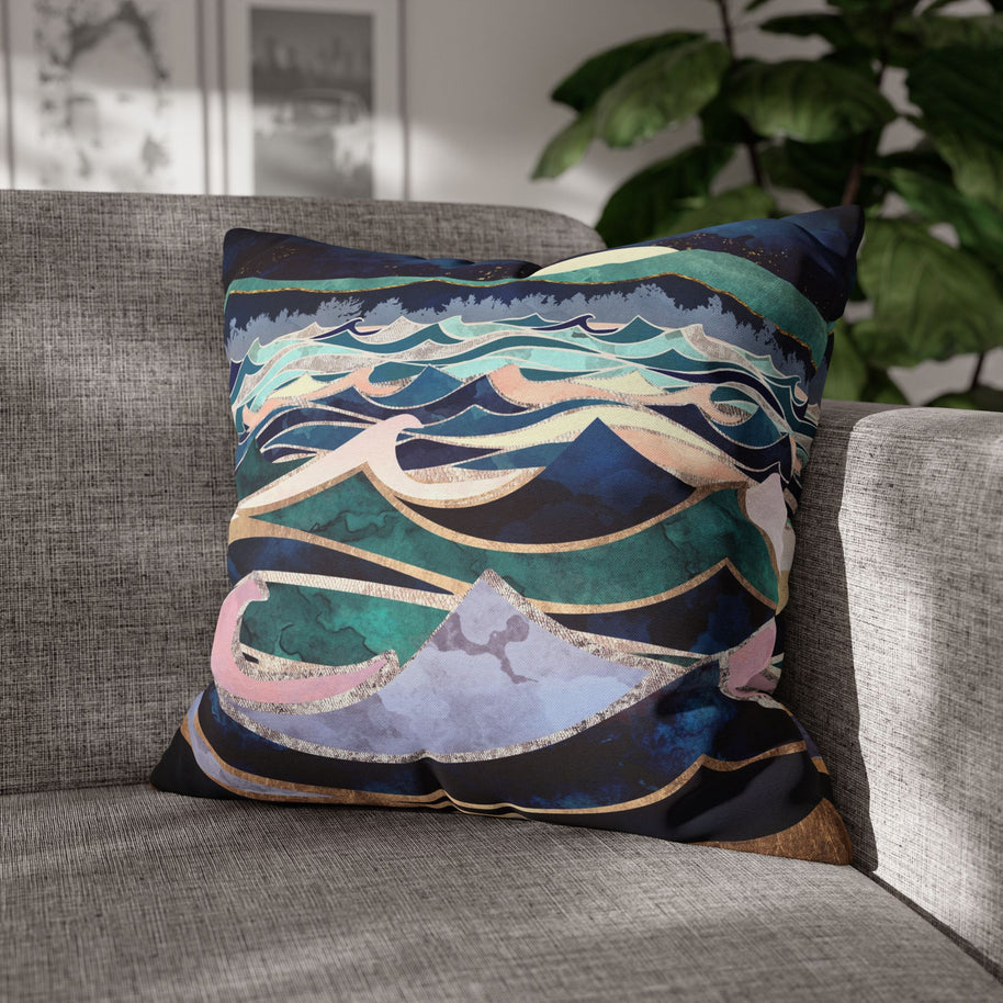 Moonlit Ocean - Decorative Pillow Cover