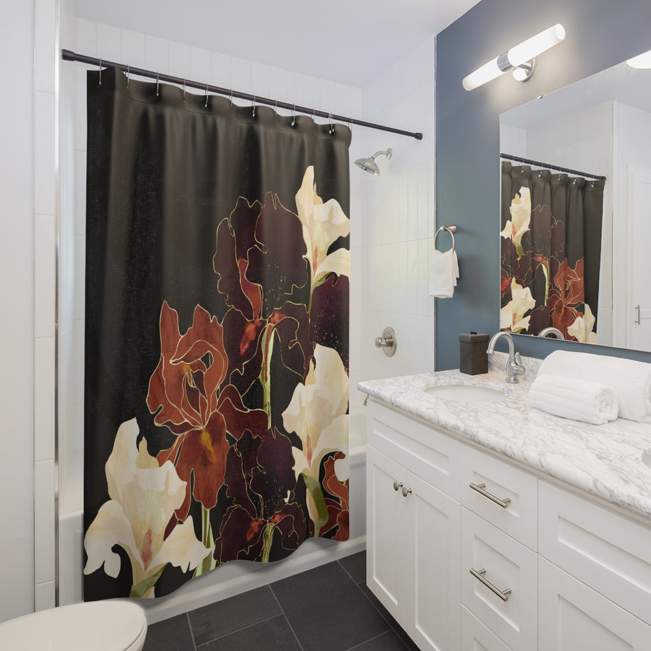 Autumn Iris - Shower Curtain