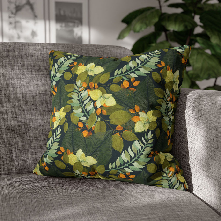 Autumn Leaves Botanical - Decorative Pillow Cover