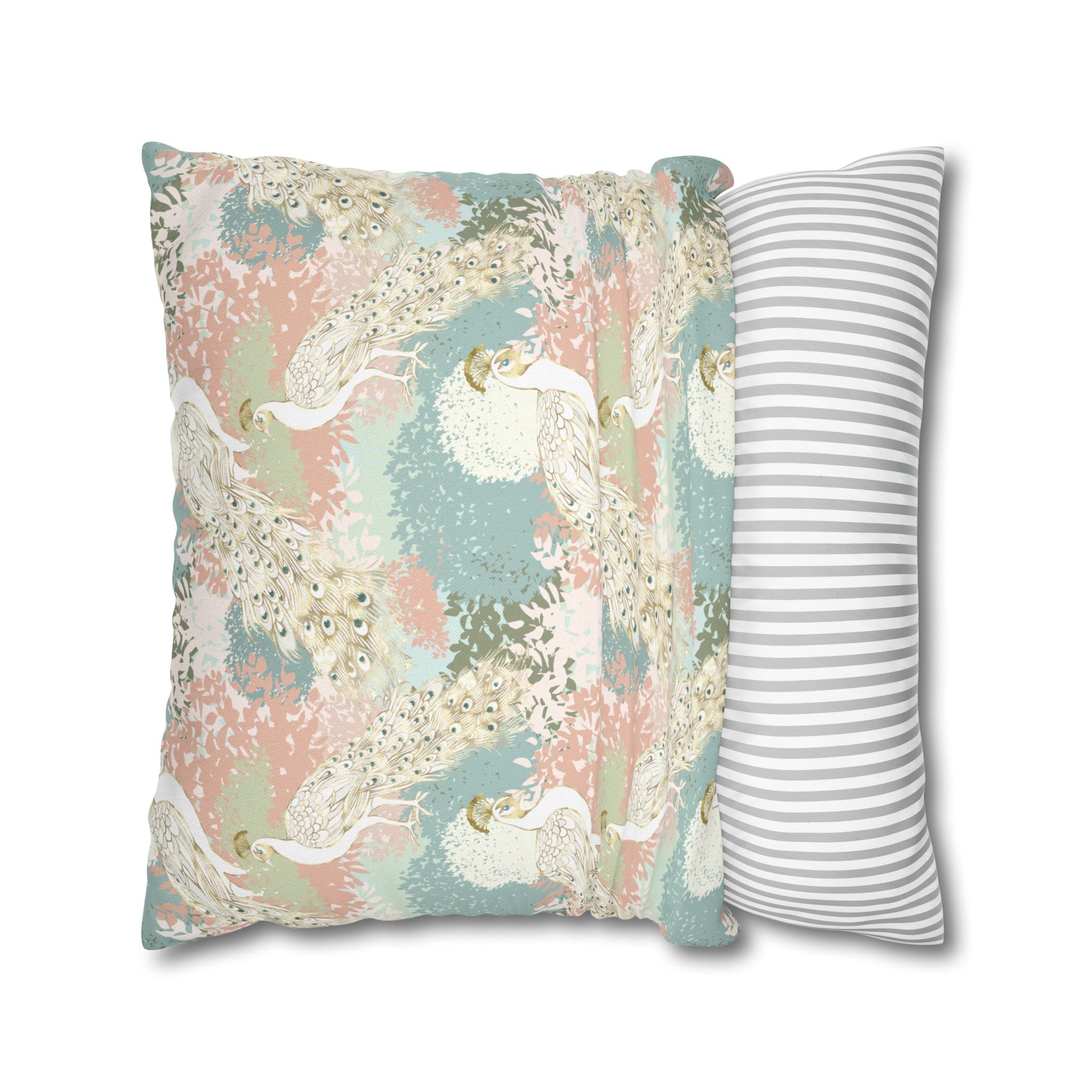 Peacock Garden - Decorative Pillow Cover