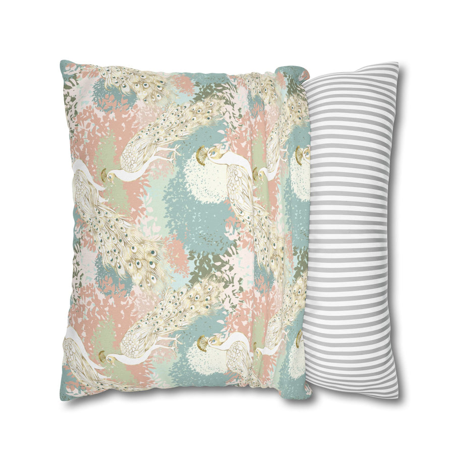 Peacock Garden - Decorative Pillow Cover