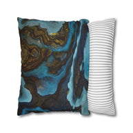 Blue Agate - Decorative Pillow Cover