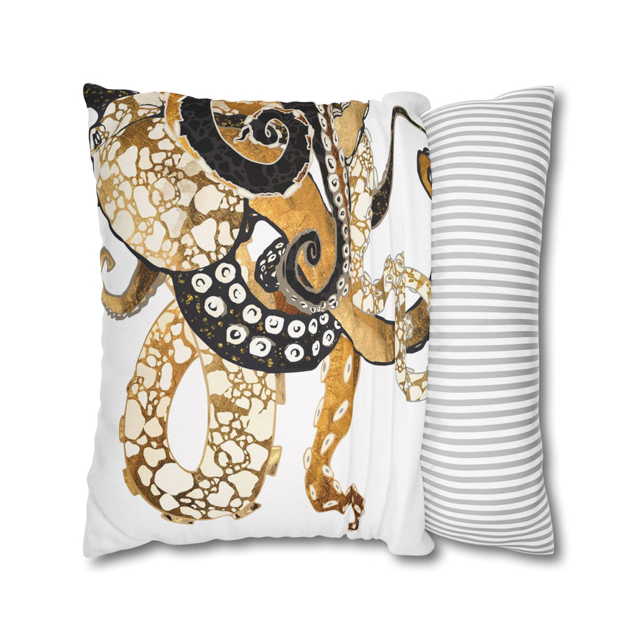 Metallic Octopus - Decorative Pillow Cover