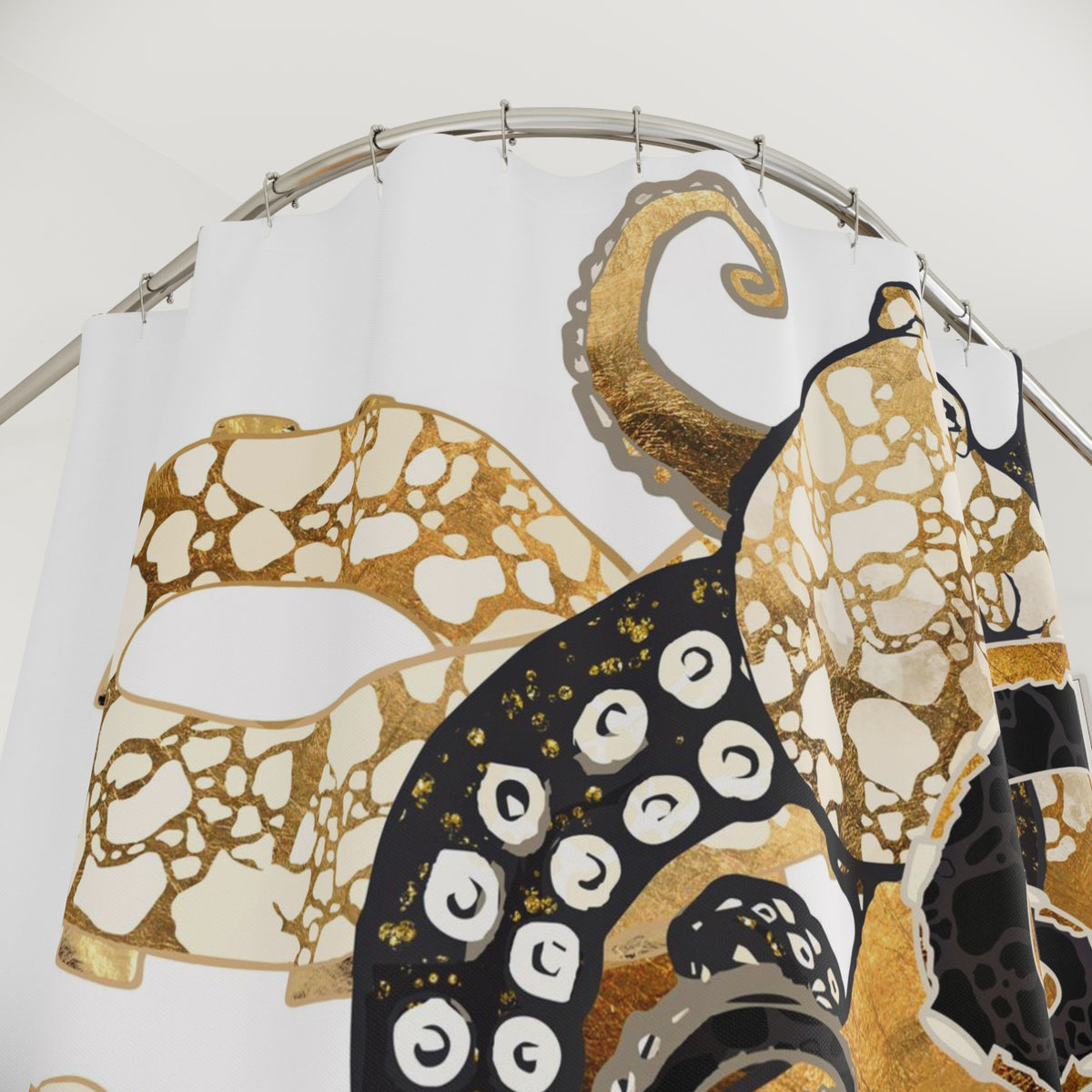 Metallic Octopus - Shower Curtain