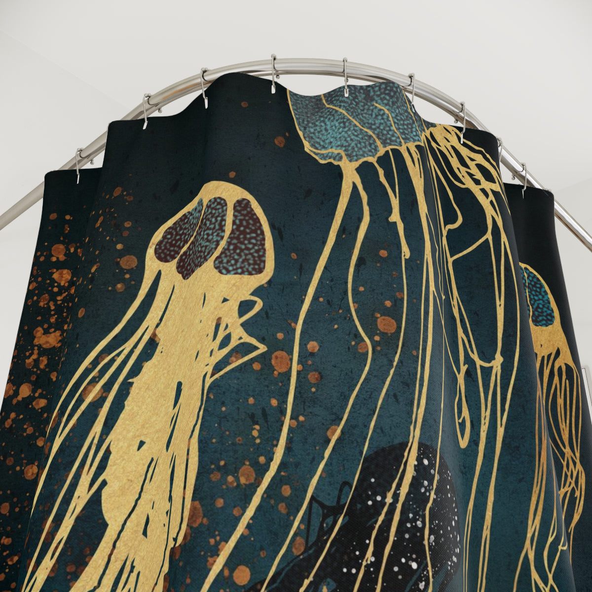 Metallic Jellyfish - Shower Curtain