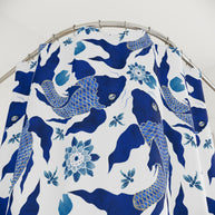 Koi Navy and White - Shower Curtain