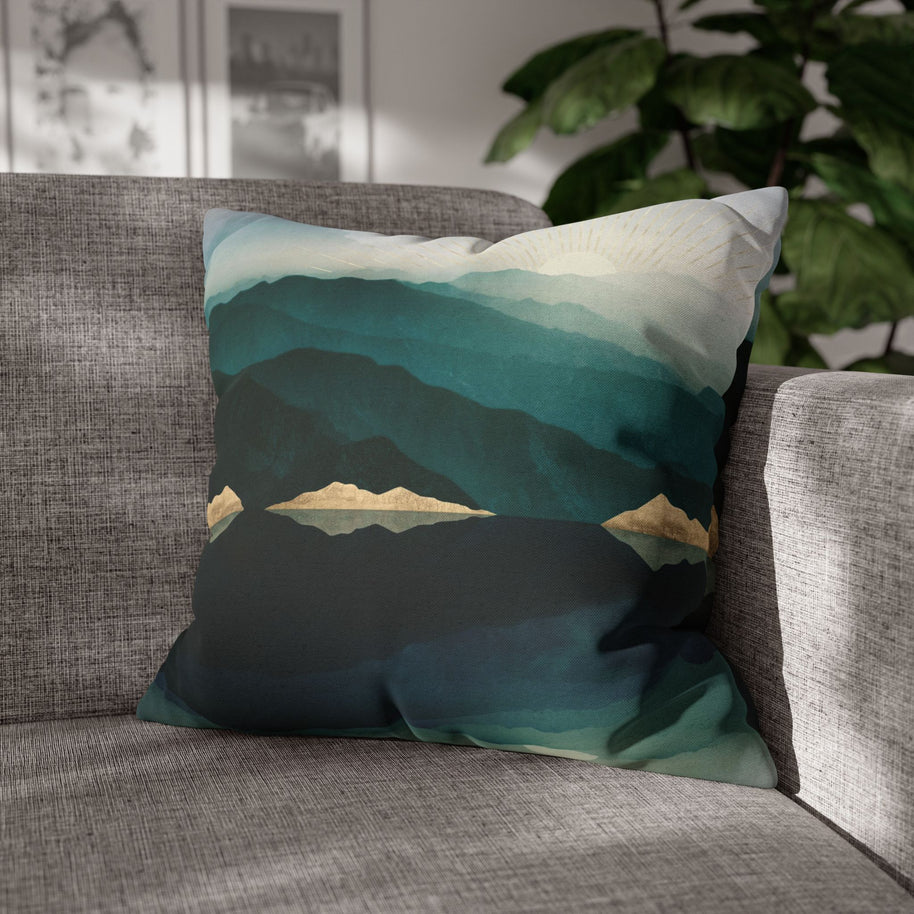 Waters Edge Reflection - Decorative Pillow Cover