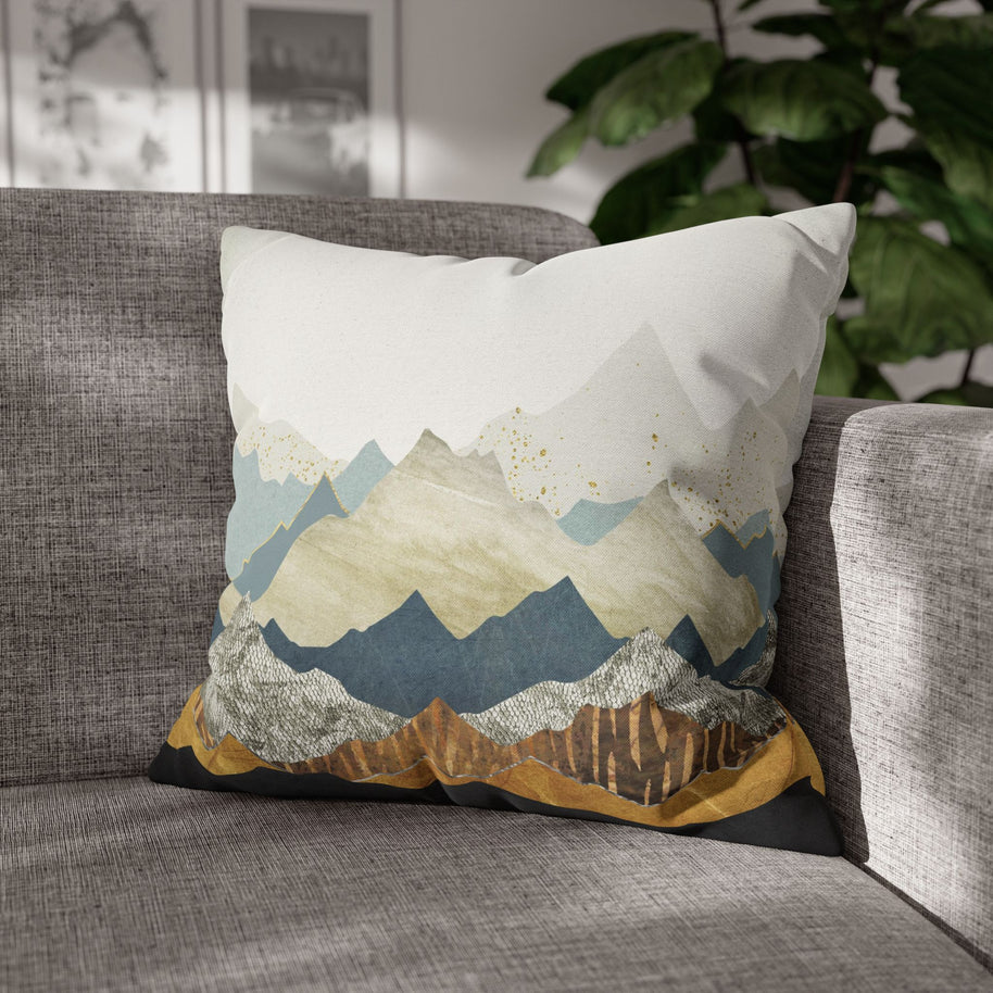 Distant Peaks - Decorative Pillow Cover