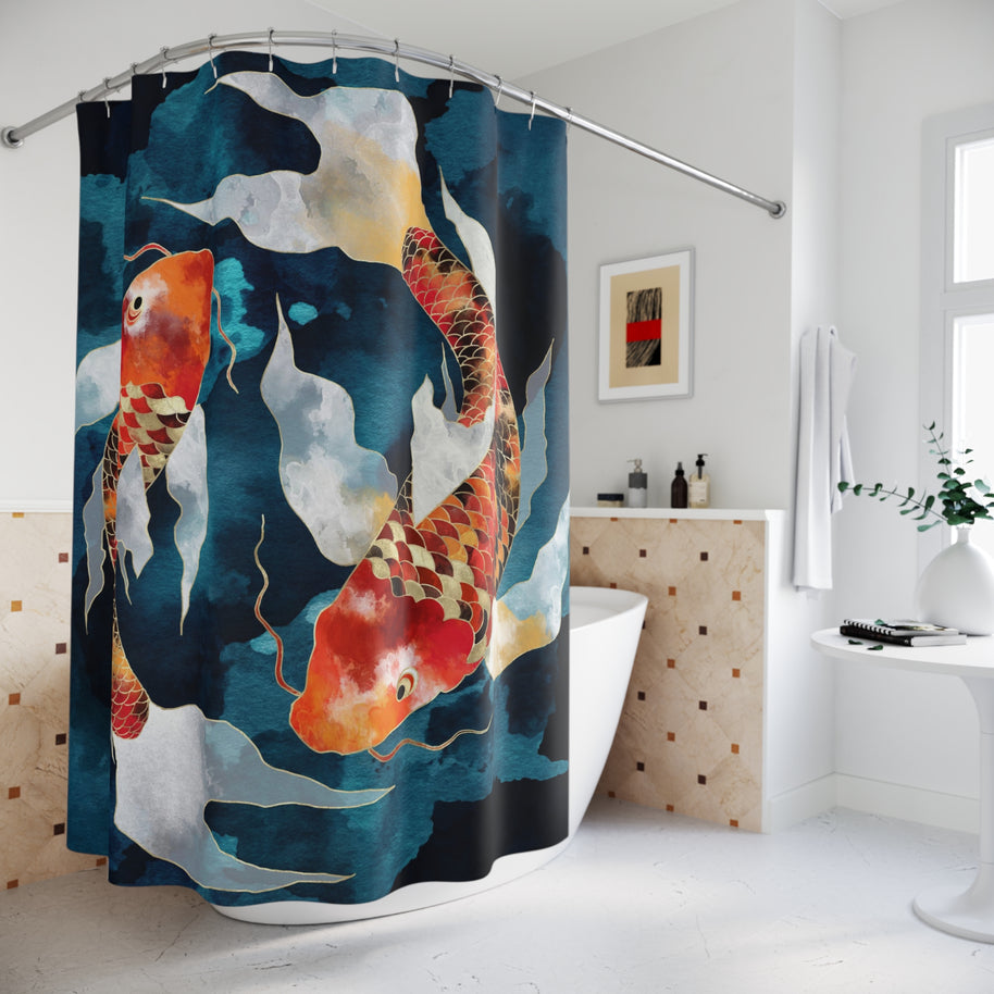 Metallic Koi II - Shower Curtain
