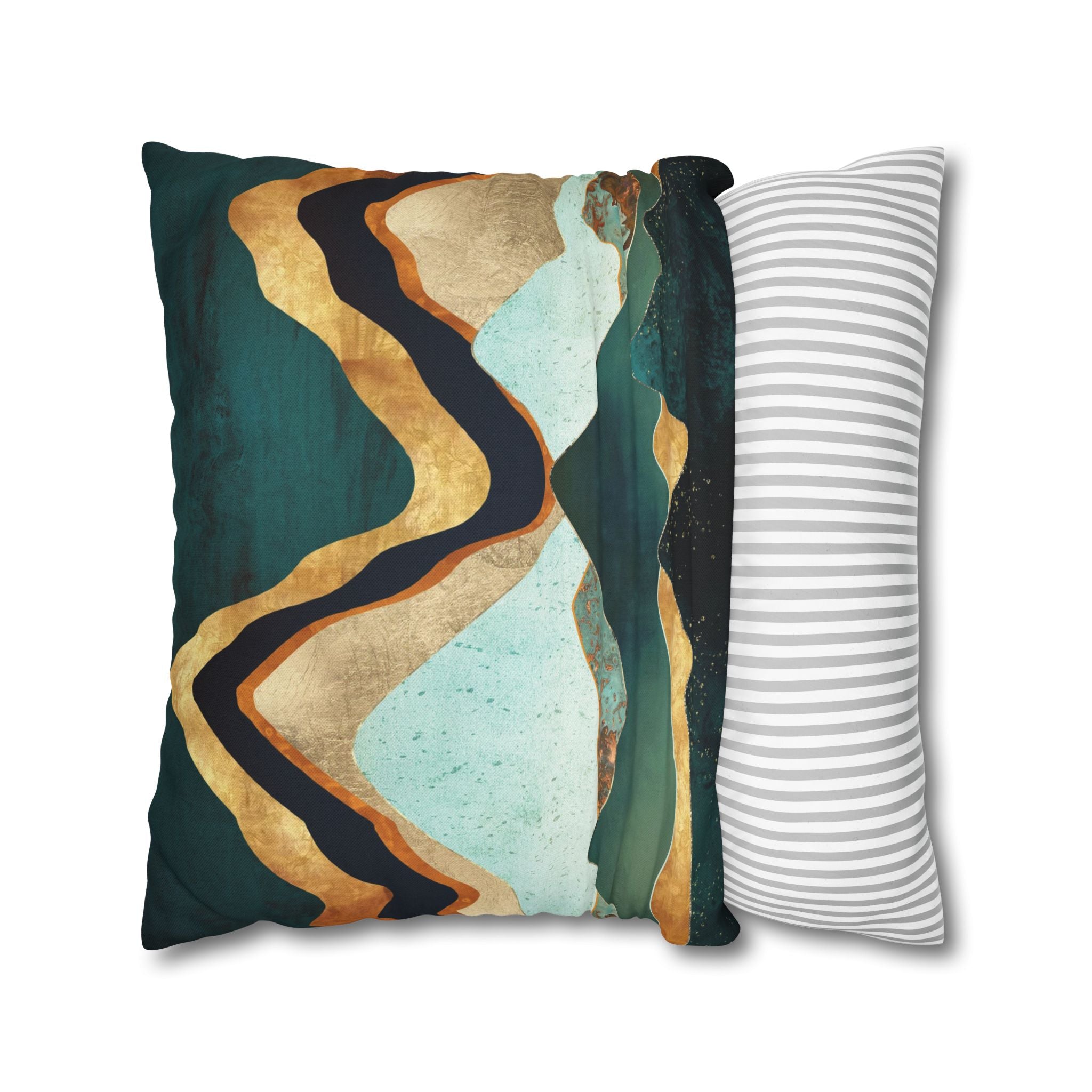 Velvet Copper Mountains - Decorative Pillow Cover