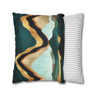 Velvet Copper Mountains - Decorative Pillow Cover