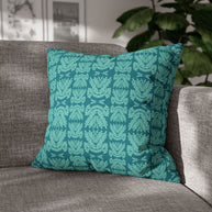 Teal and Mint Botanical - Decorative Pillow Cover