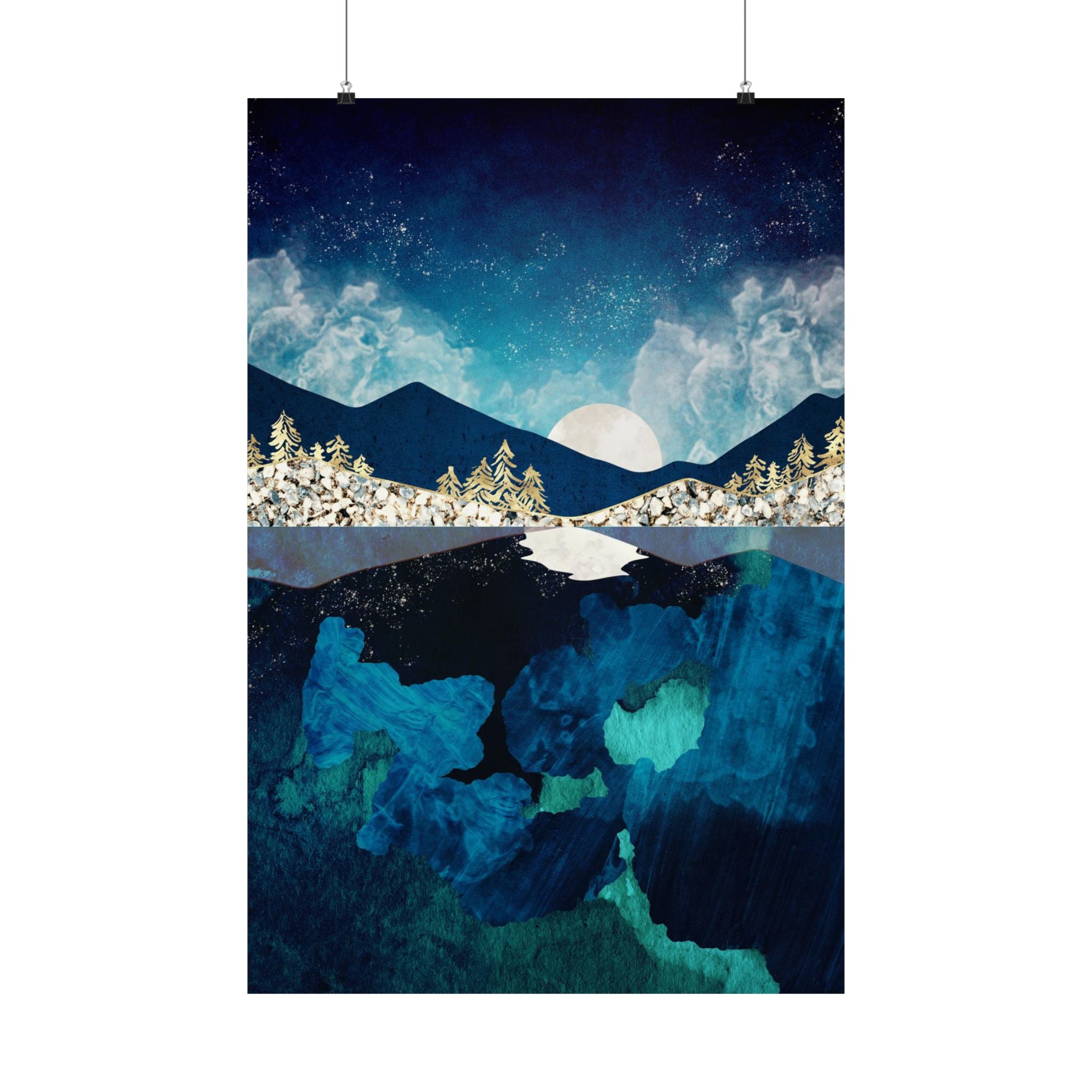 Midnight Water - Poster Print - No Frame