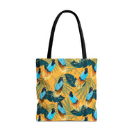 Birds of Paradise Botanical with Orange - Tote Bag