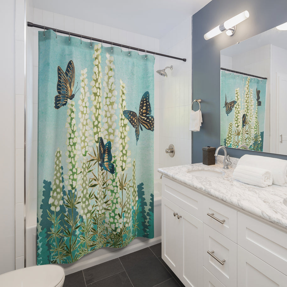 Butterfly Garden - Shower Curtain