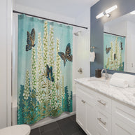 Butterfly Garden - Shower Curtain