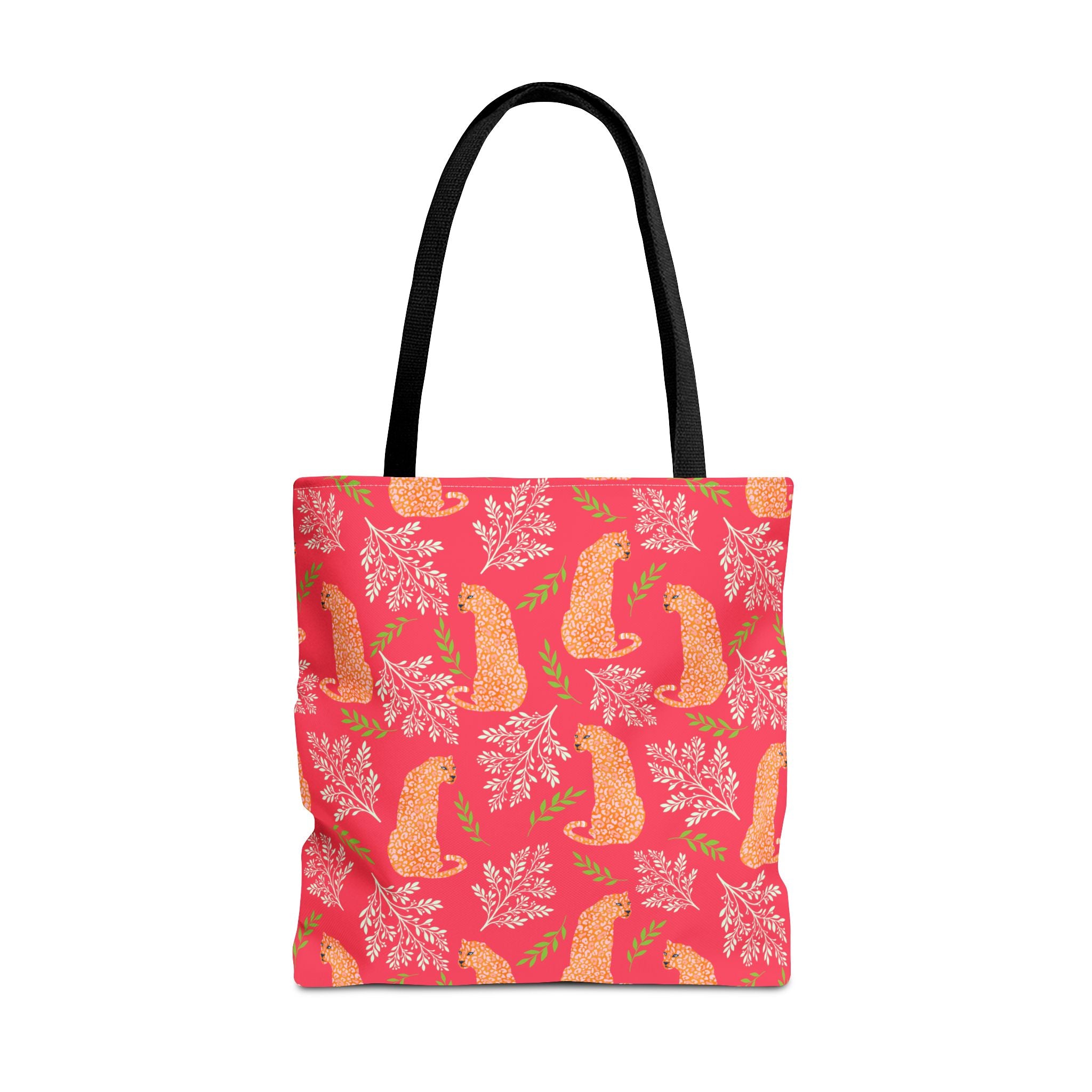 Botanical Leopard with Pink - Tote Bag