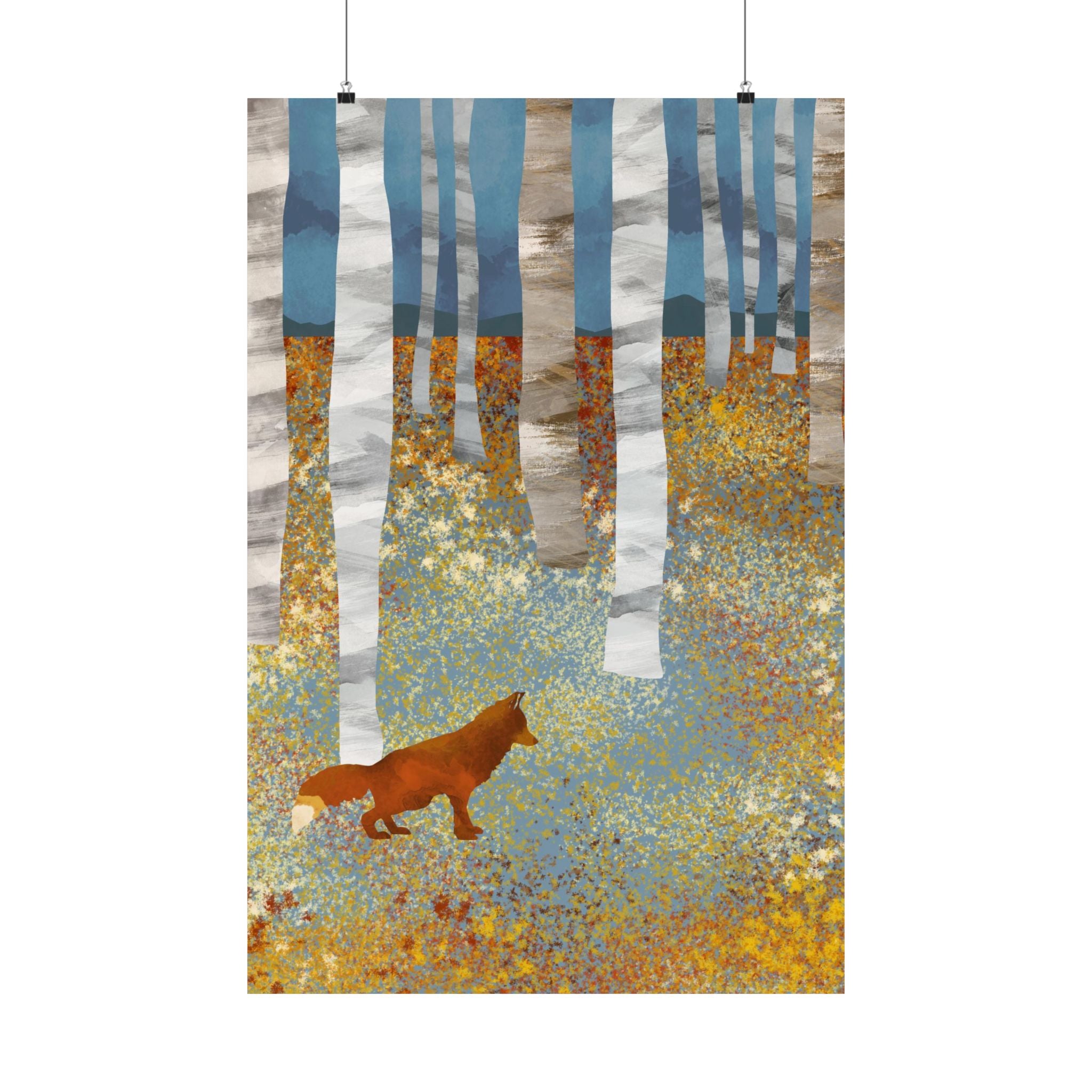 Autumn Fox - Poster Print - No Frame