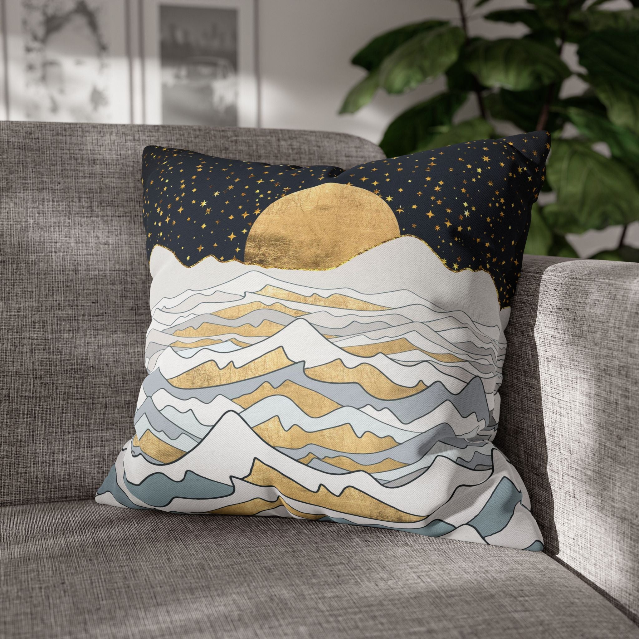 Golden Ocean - Decorative Pillow Cover