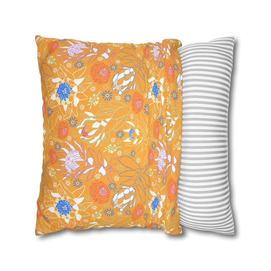 Mustard Protea - Decorative Pillow Cover