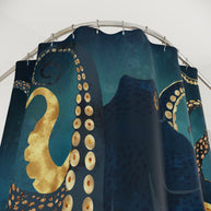 Metallic Octopus IV - Shower Curtain