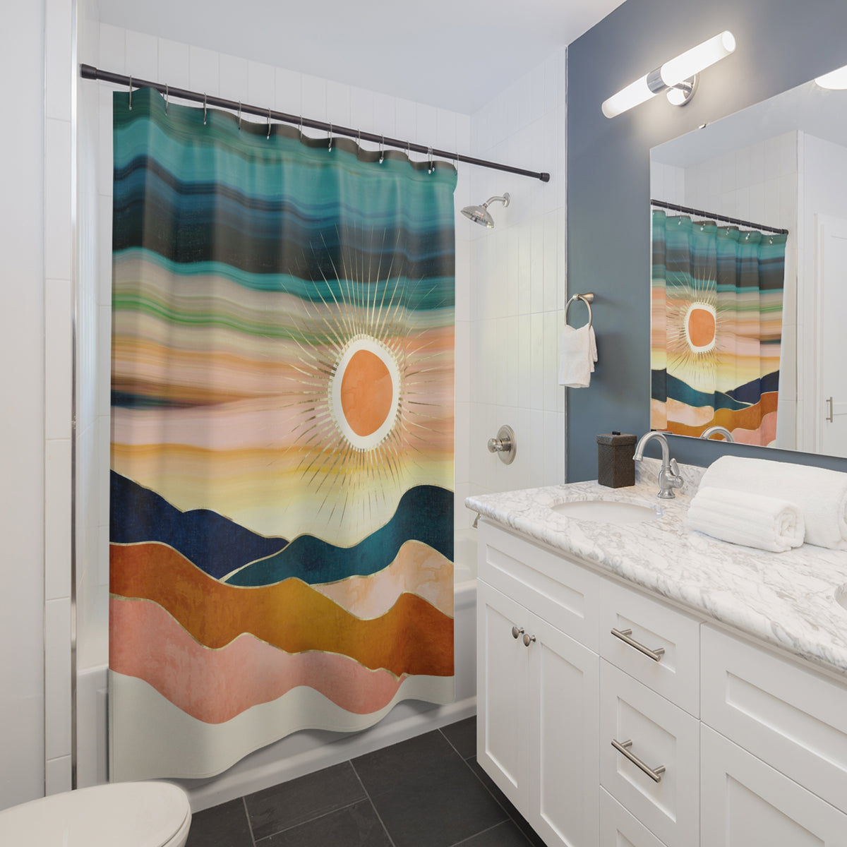Jewel Dusk - Shower Curtain