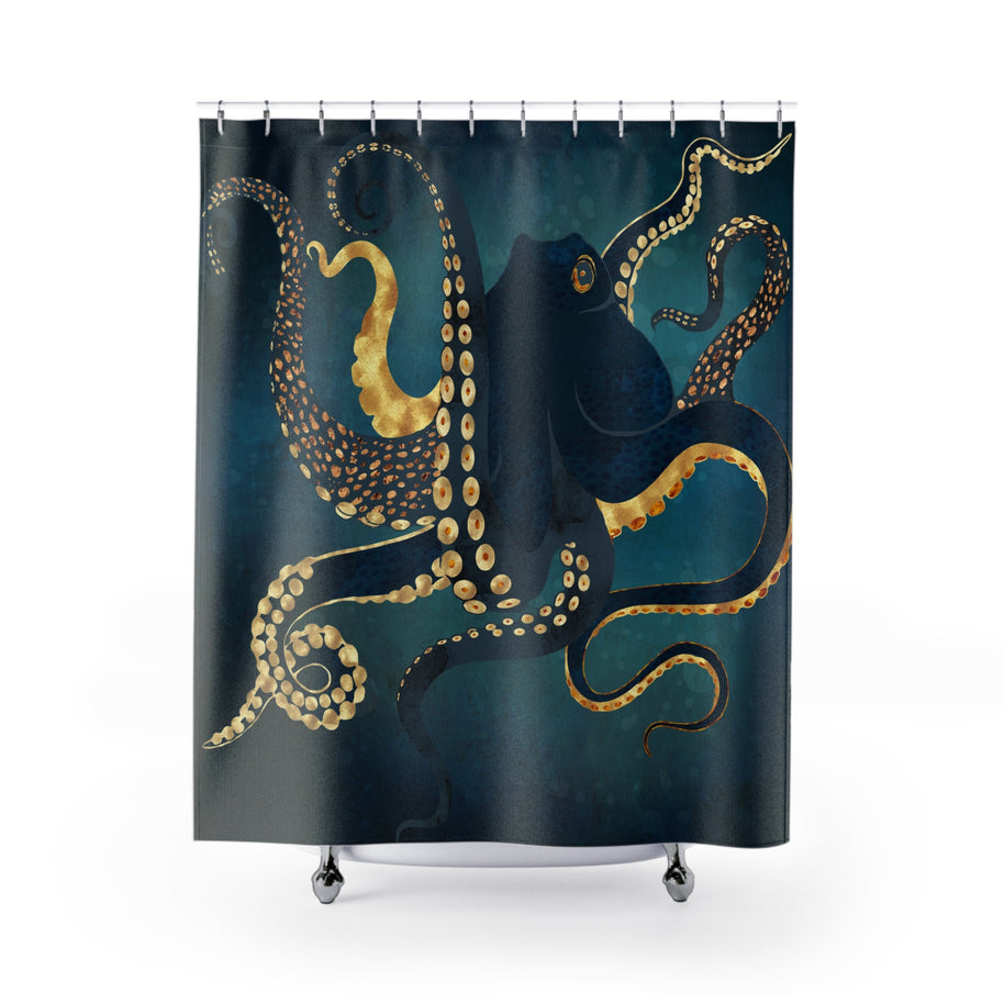 Metallic Octopus IV - Shower Curtain