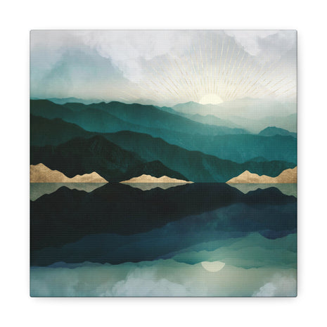 Waters Edge Reflection Matte Canvas, Stretched, No Frame