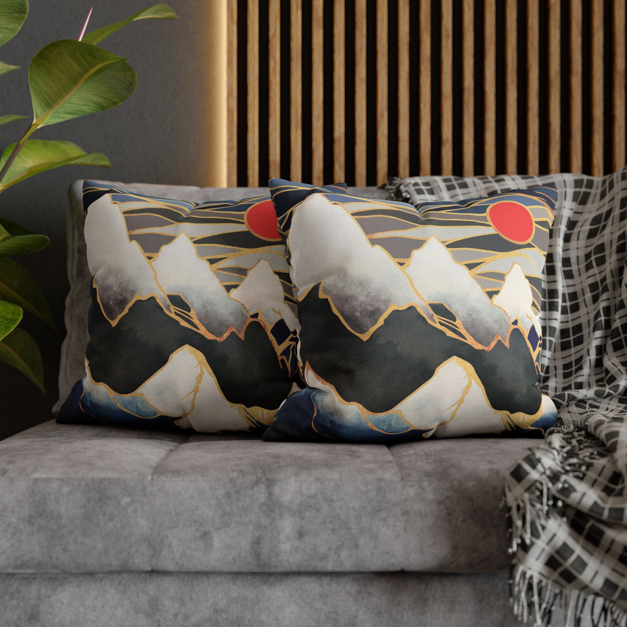 Ice Mountains - Decorative Pillow Cover