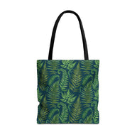 Ferns and Navy - Tote Bag