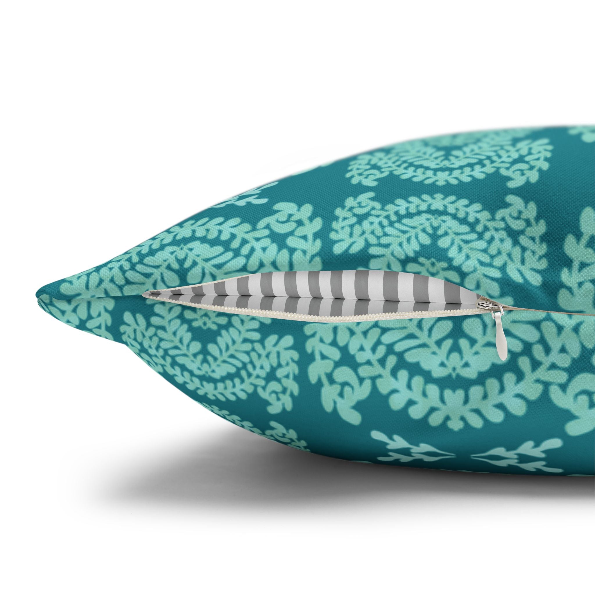Teal and Mint Botanical - Decorative Pillow Cover