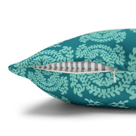Teal and Mint Botanical - Decorative Pillow Cover