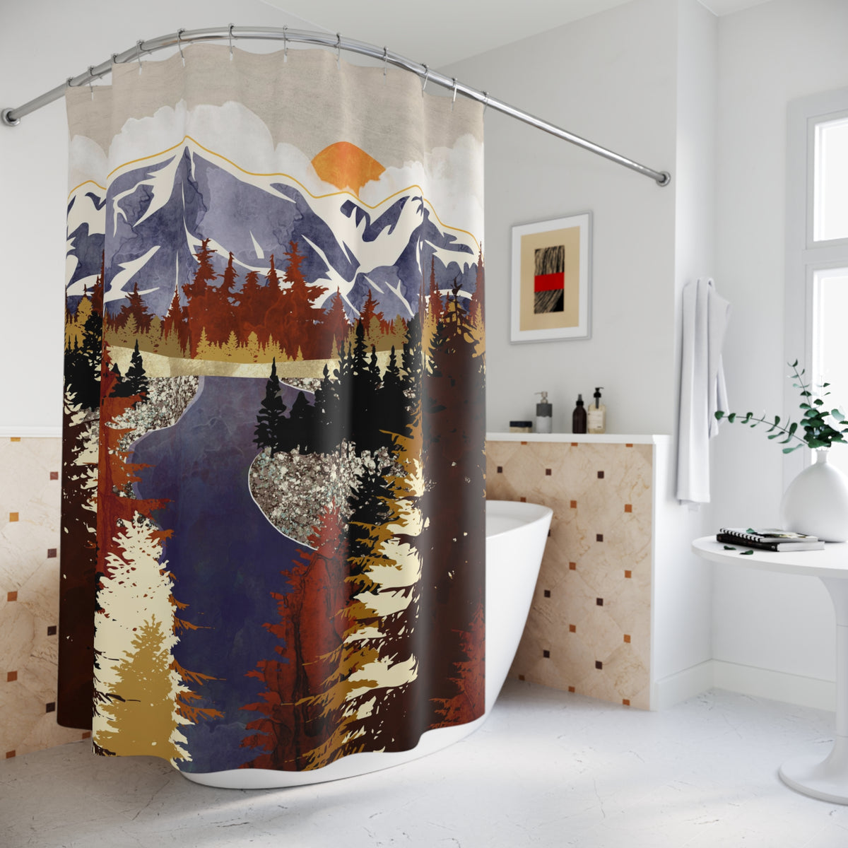 Autumn River - Shower Curtain