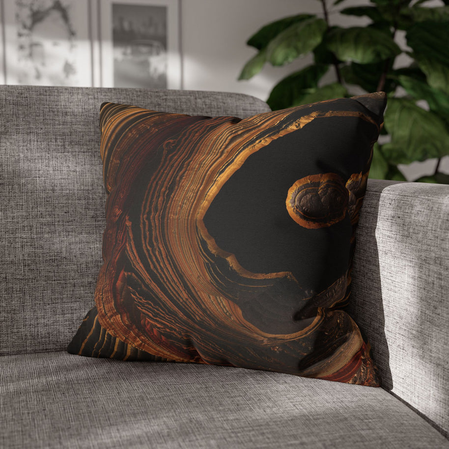 Tigers Eye Canyon - Decorative Pillow Cover