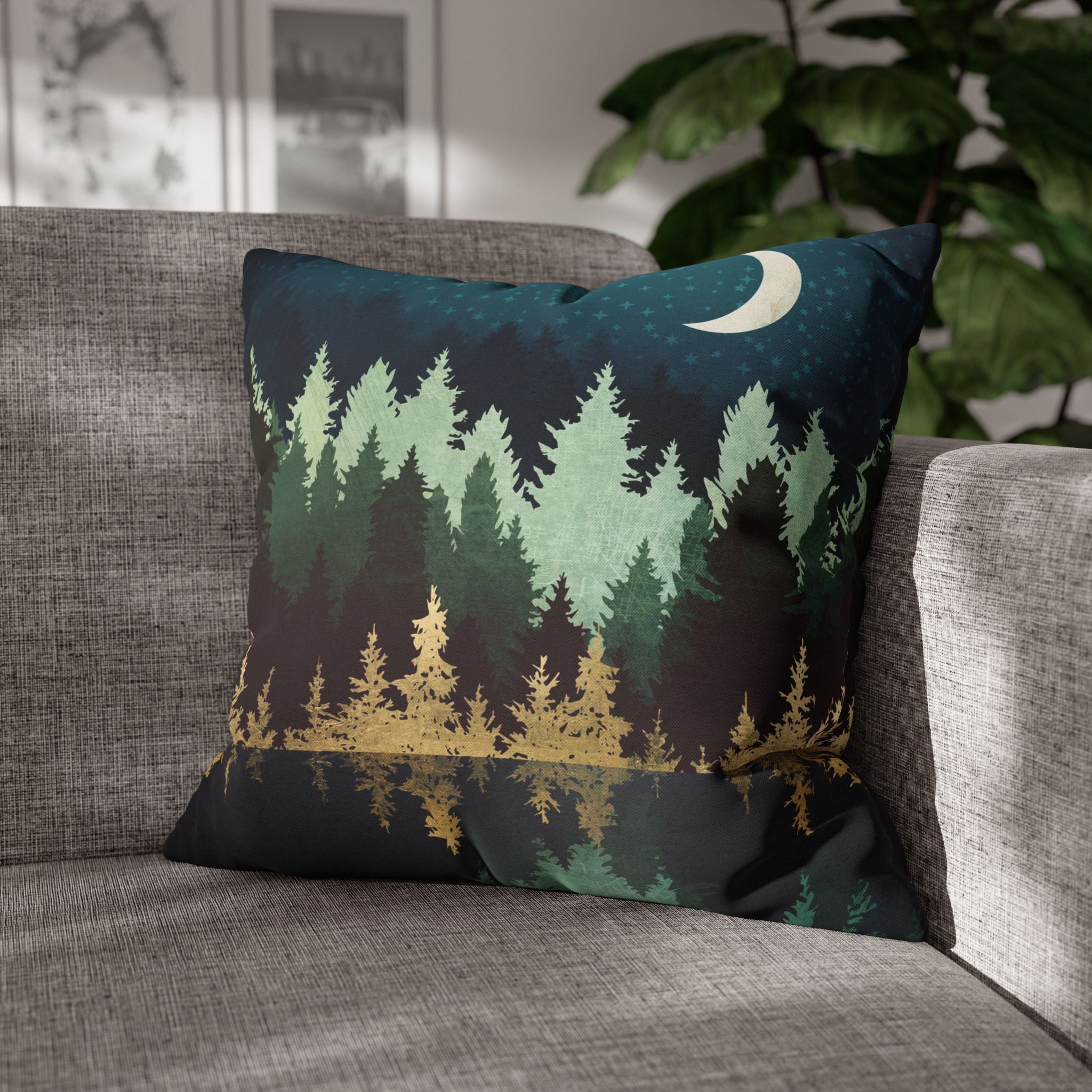 Star Forest Reflection - Decorative Pillow Cover