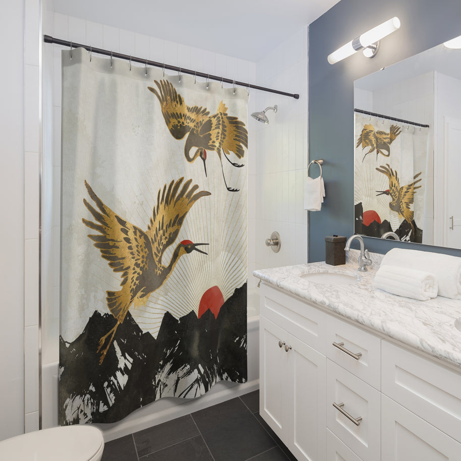 Elegant Flight II - Shower Curtain