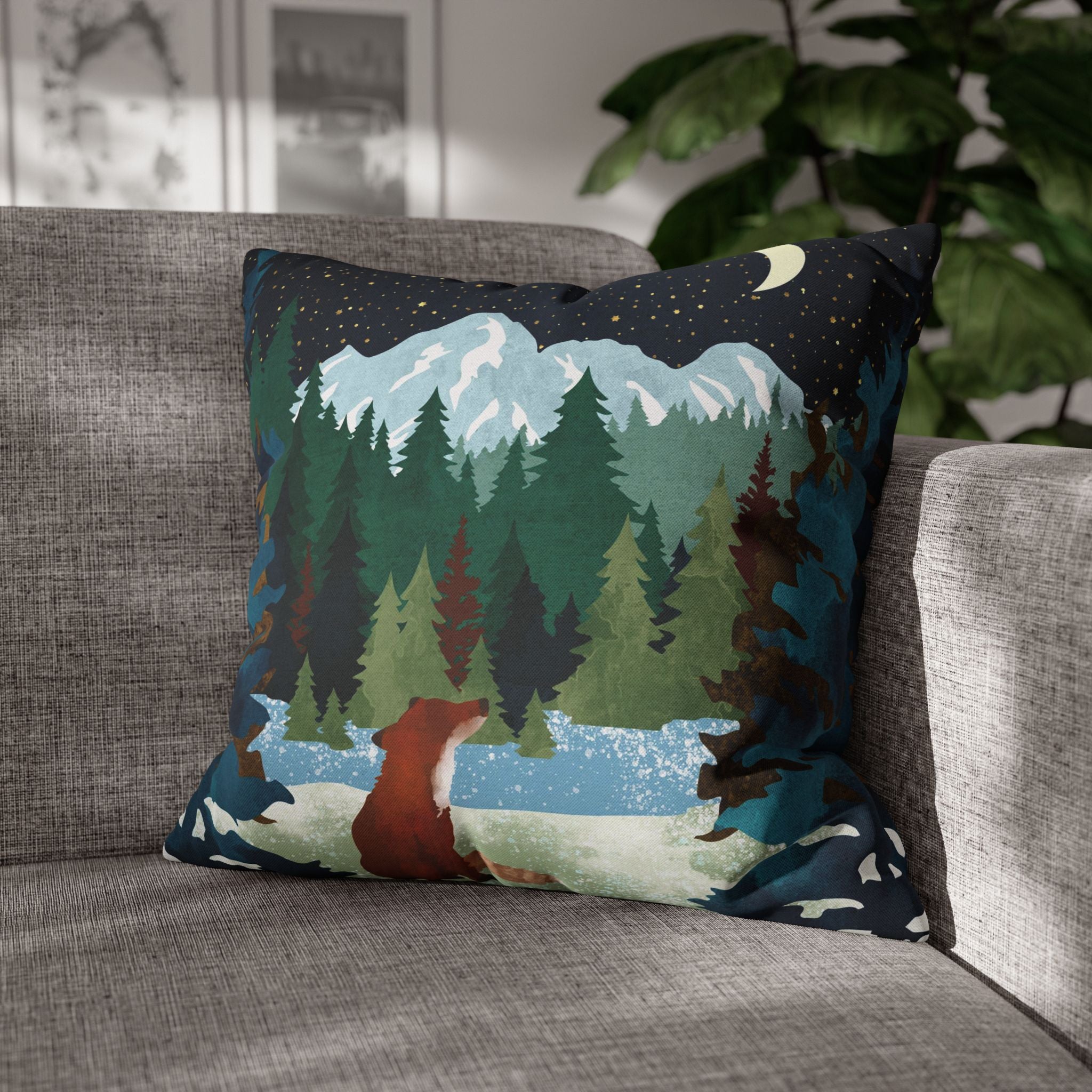Winter Fox - Decorative Pillow Cover