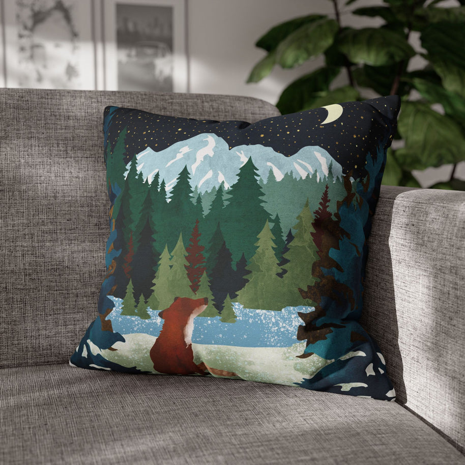 Winter Fox - Decorative Pillow Cover