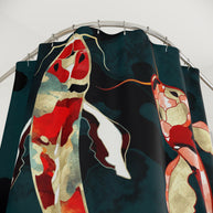 Metallic Koi - Shower Curtain